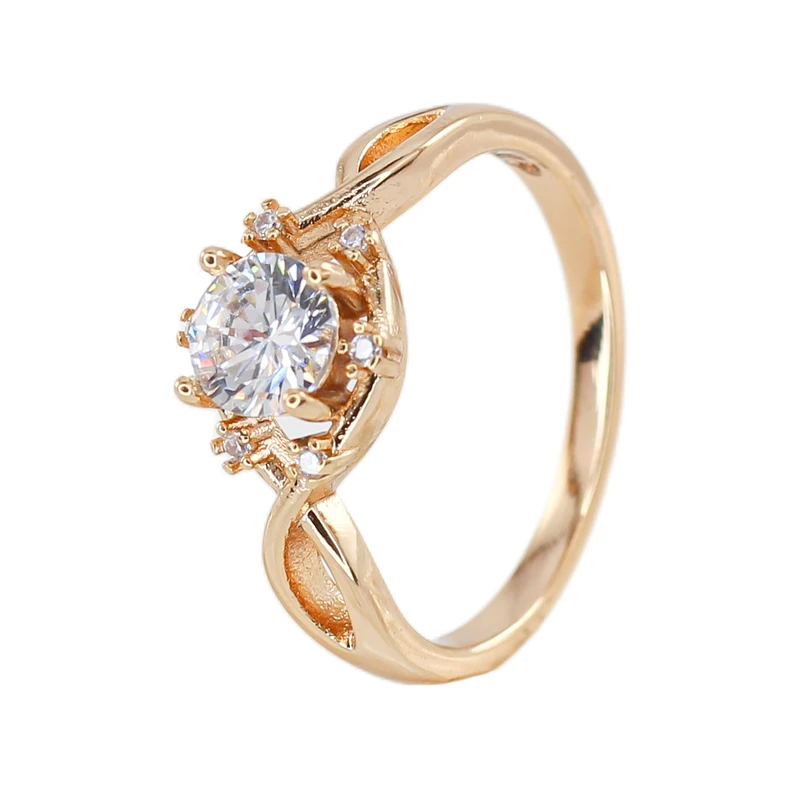 انگشتر زنانه ژوپینگ مدل تک نگین کد AAE804