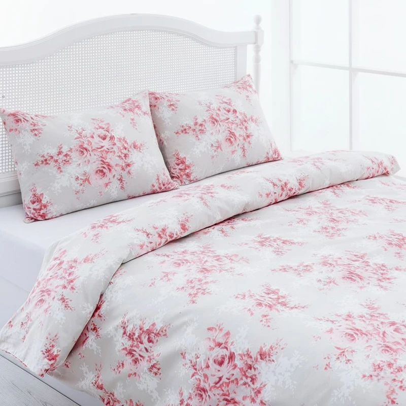 سرویس ملحفه 1 نفره 3 تکه انگلیش هوم مدل Snow Rose