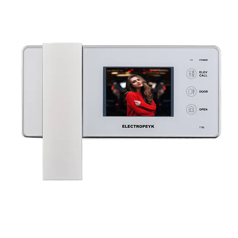 دربازکن تصویری الکتروپیک مدل FD1086/1196/White/1 یک واحدی باماژول ریموت دار