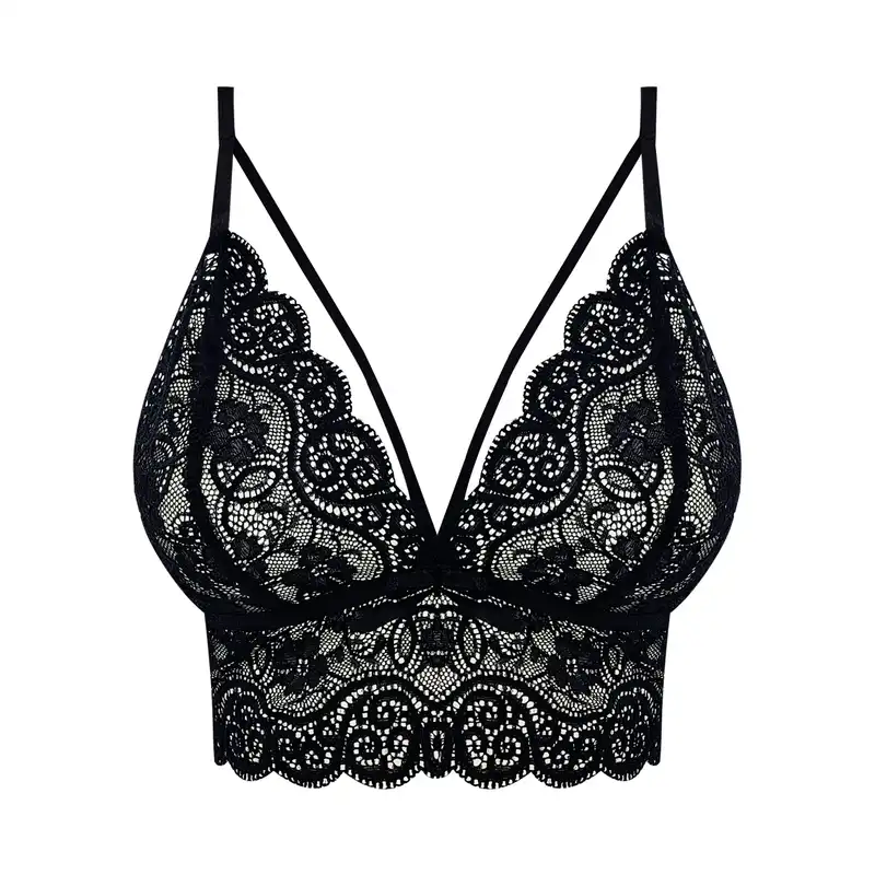 ست شورت و نیم تنه زنانه مدل گیپور رنگ مشکی