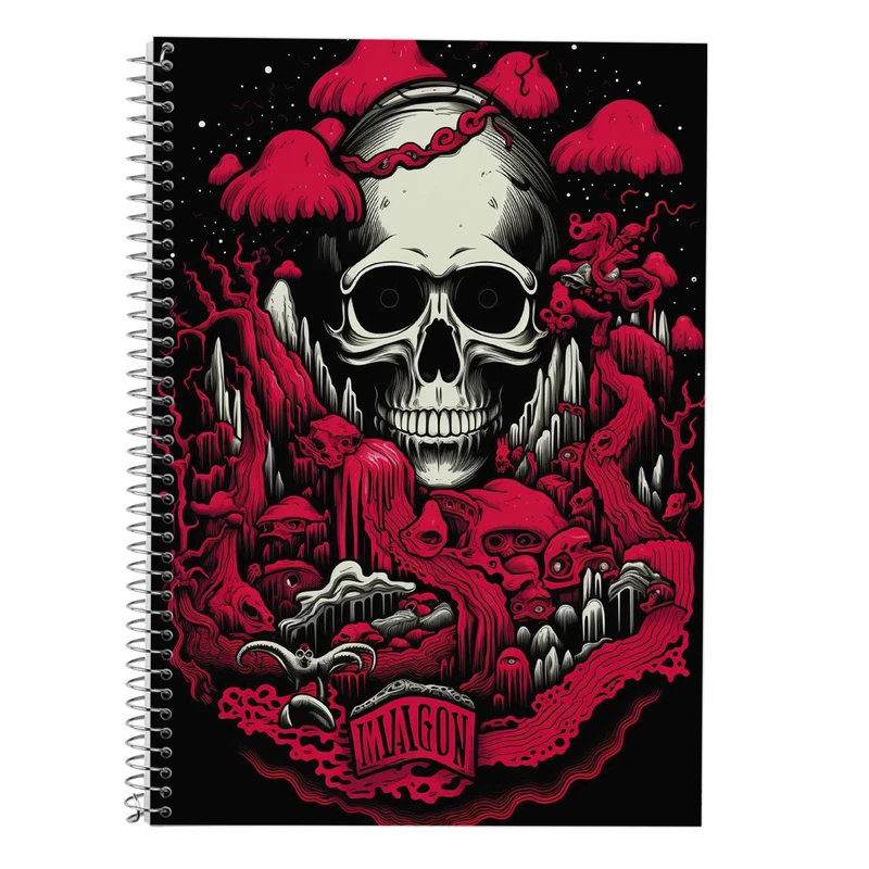 دفتر زبان 50 برگ مدوپد مدل دوخط طرح ChainSaw Man کد DF10917