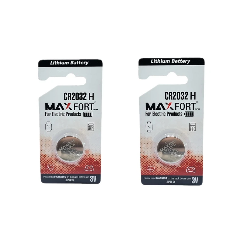باتری سکه ایی مکس فورت مدل CR2032 H بسته دو عددی