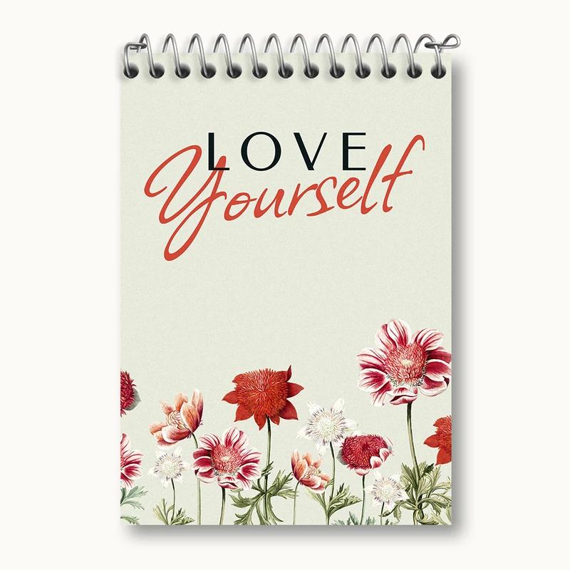 دفتر یادداشت 50 برگ خندالو طرح Love Yourself کد N2310