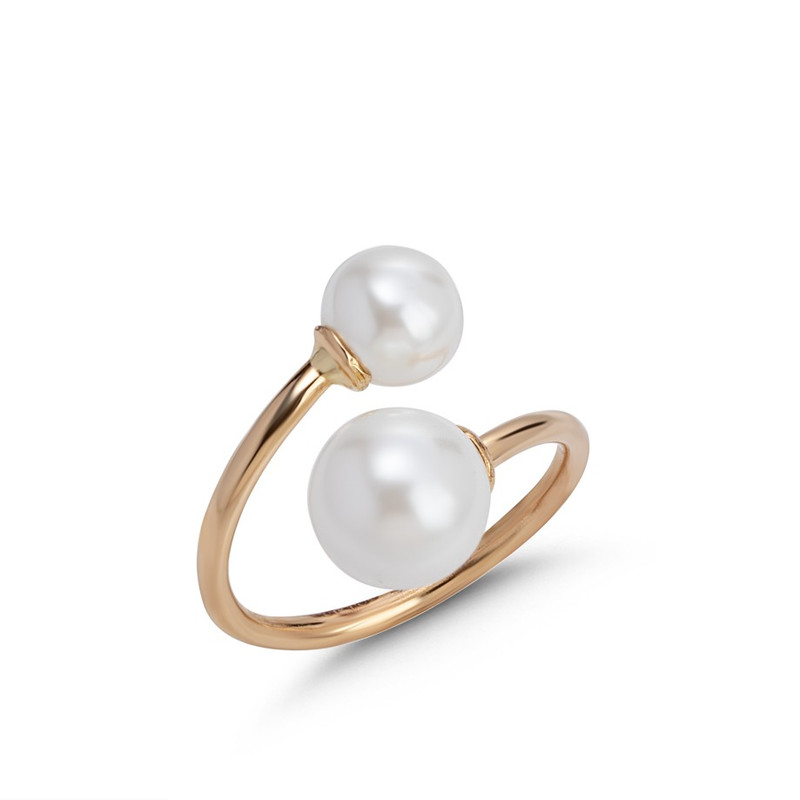 انگشتر طلا 18 عیار زنانه کیمیا زر مدل پریل کد 1090 سایز 54