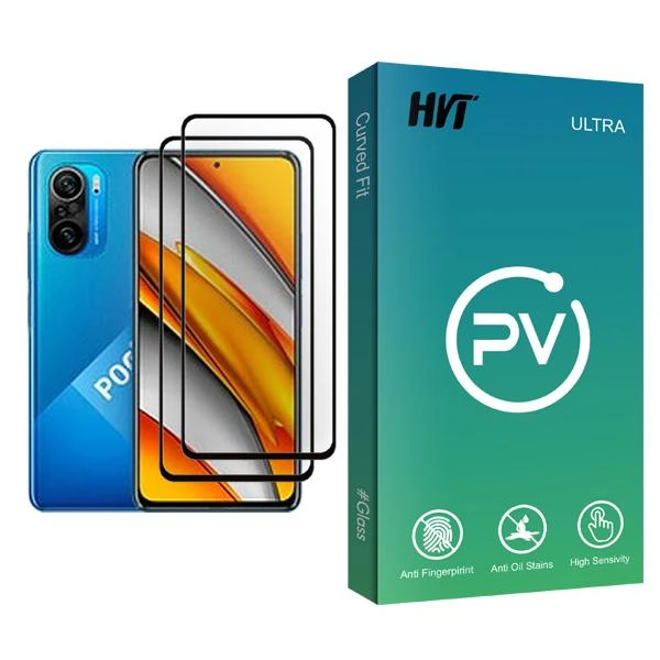 محافظ صفحه نمایش اچ وی تی مدل PV Glass MIX002 مناسب برای گوشی موبایل شیائومی Poco F3 بسته دو عددی