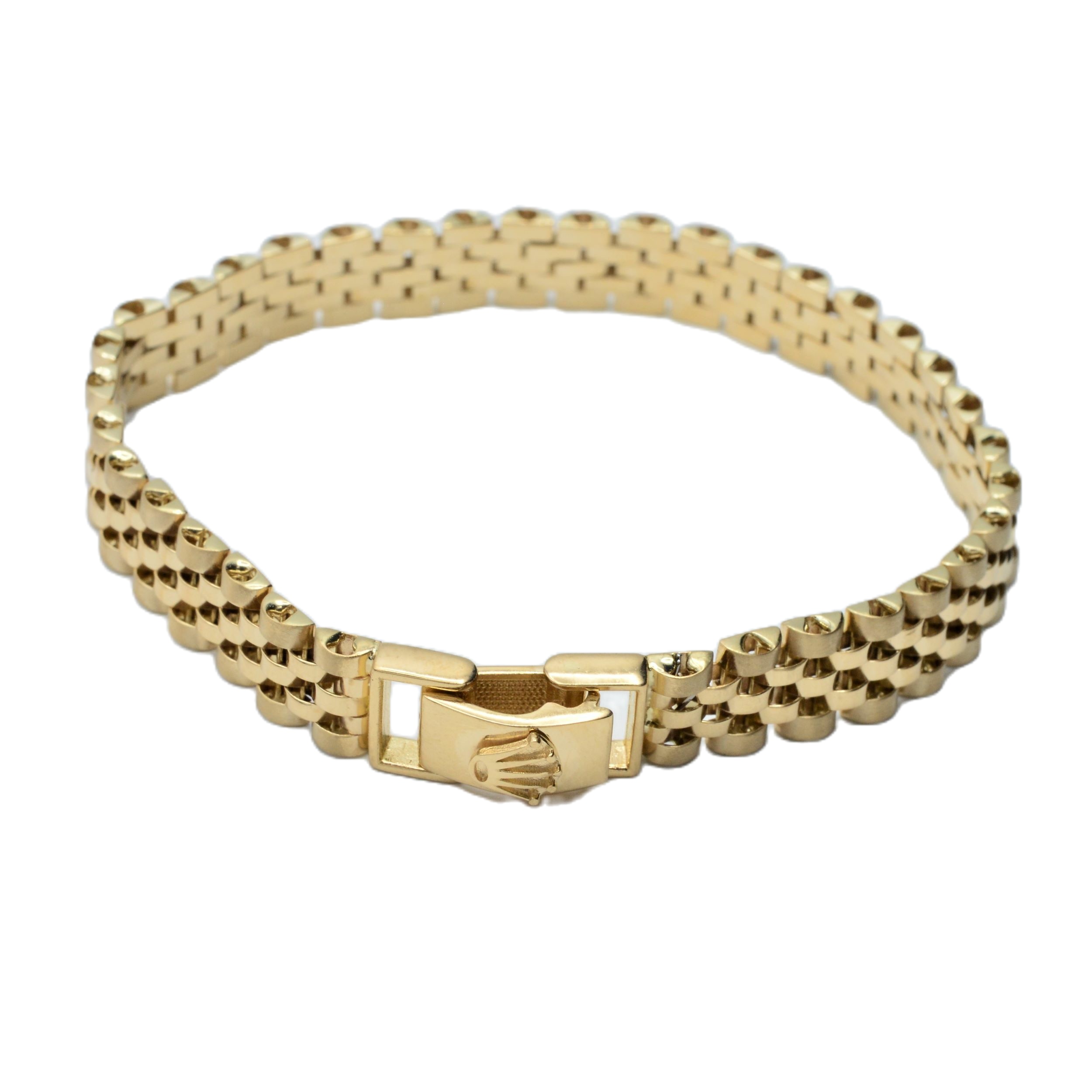 دستبند طلا 18 عیار زنانه مدل تاج کد 02