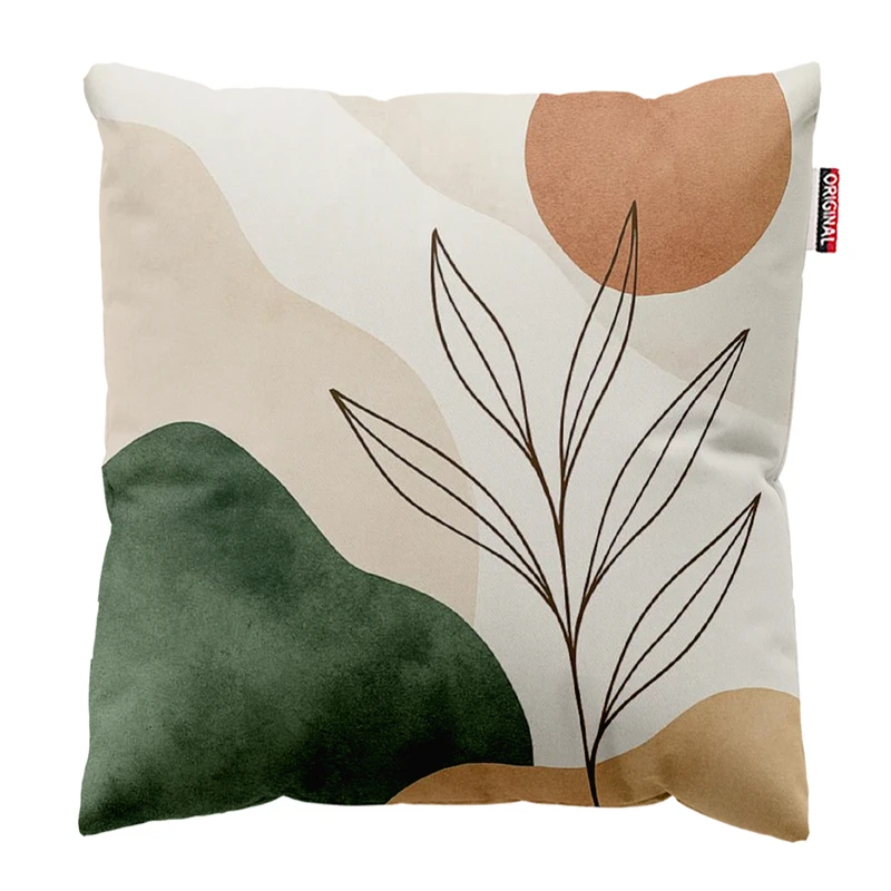 کوسن پاد آفرین مدل بوهو طرح مینیمال کد PK302916 سایز 30*30 سانتی متر