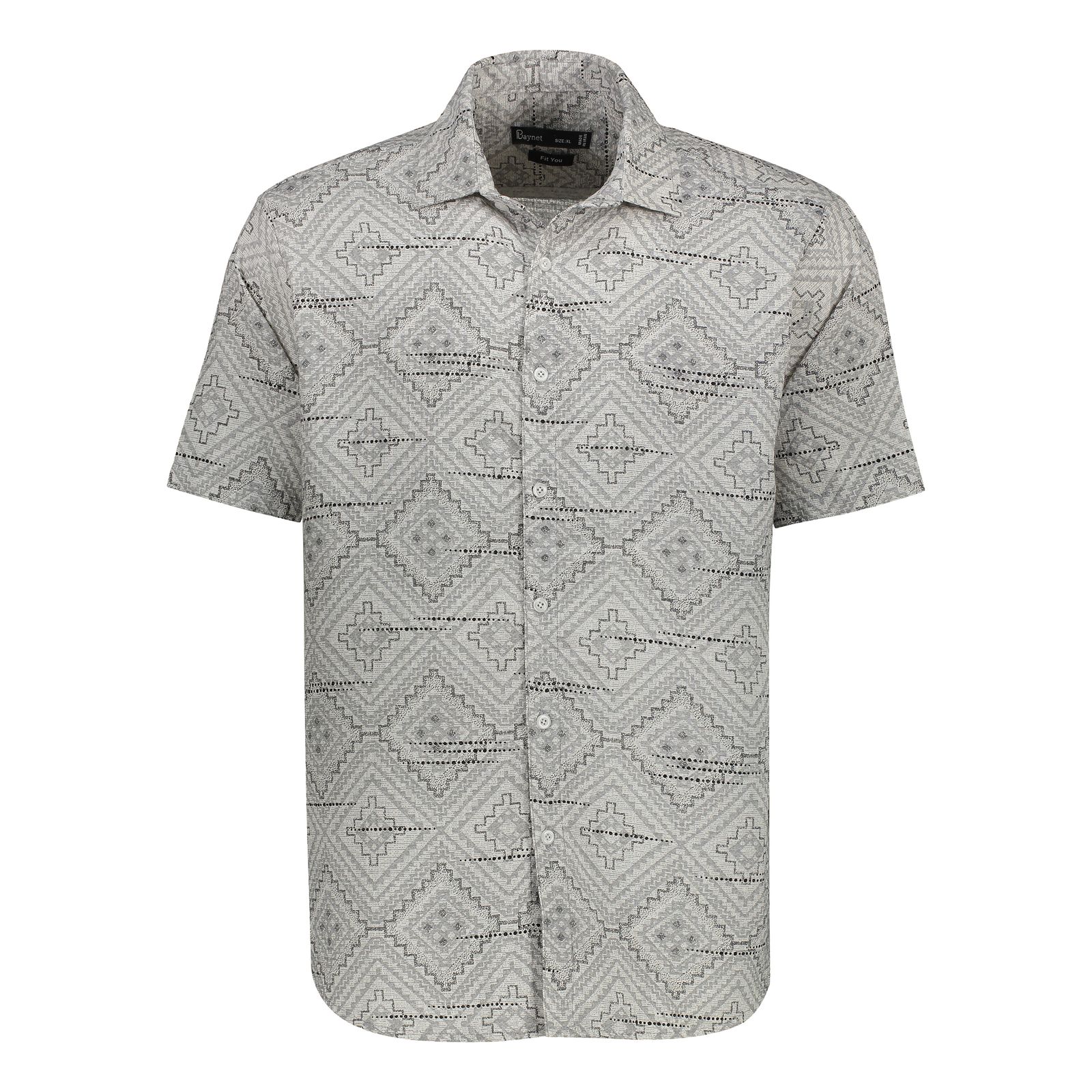 پیراهن آستین کوتاه یقه برگردان مردانه باینت مدل 2261825-2 - - 13