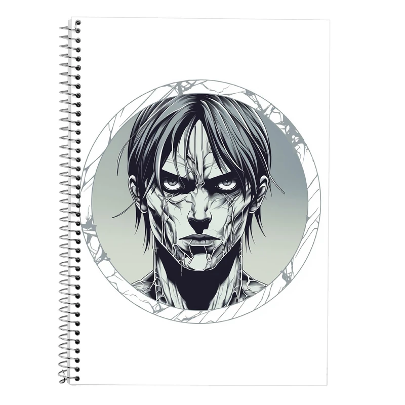 دفتر زبان 50 برگ مدوپد مدل دوخط طرح تایتان Titan کد DF11821