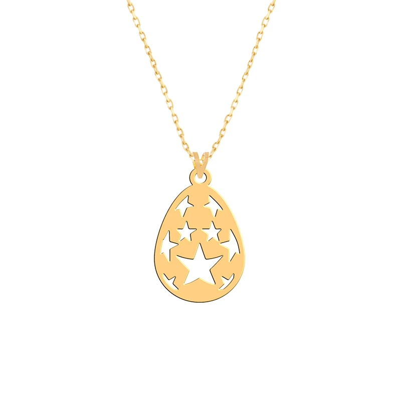گردنبند طلا 18 عیار زنانه فرشته طرح ستاره WNLZ-000129