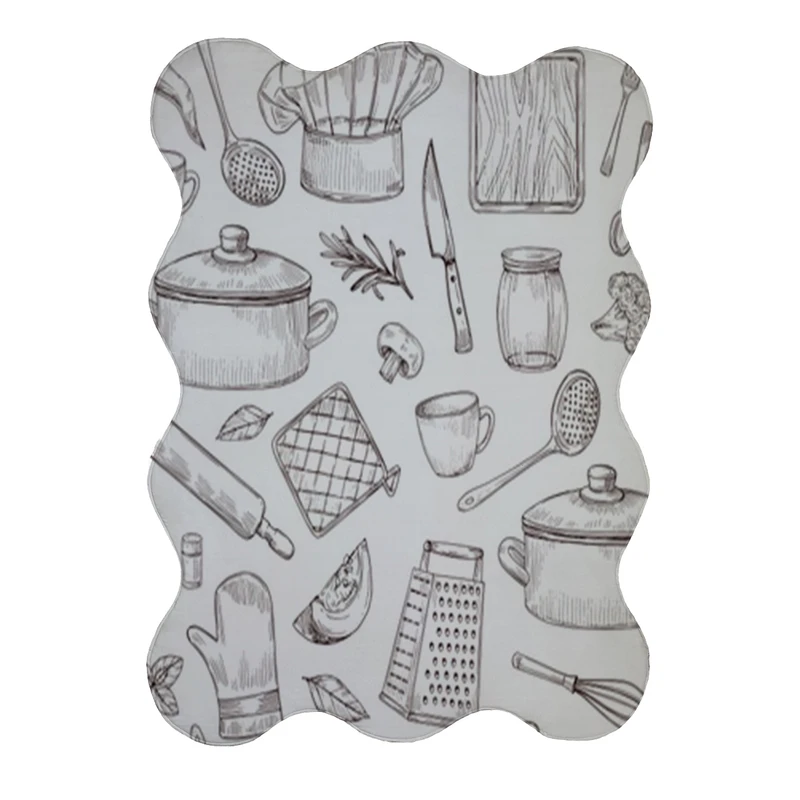 پادری مدل دالبر طرح آشپزخانه کد 8073 سایز 80x110 سانتی متر 