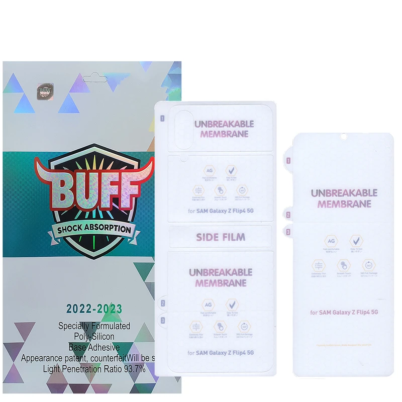 محافظ صفحه نمایش مات بوف مدل Hydrogel-Matte مناسب برای گوشی موبایل سامسونگ Galaxy Z Flip 4  به همراه محافظ پشت گوشی