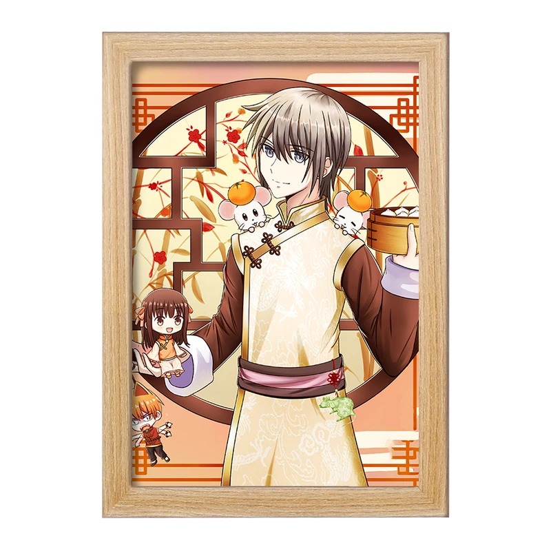 تابلو خندالو مدل یوکی انیمه سبد میوه کد 33992