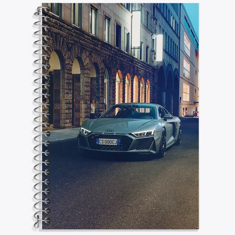 دفتر زبان 50 برگ خندالو مدل سه خط طرح ماشین اسپرت کد F1007