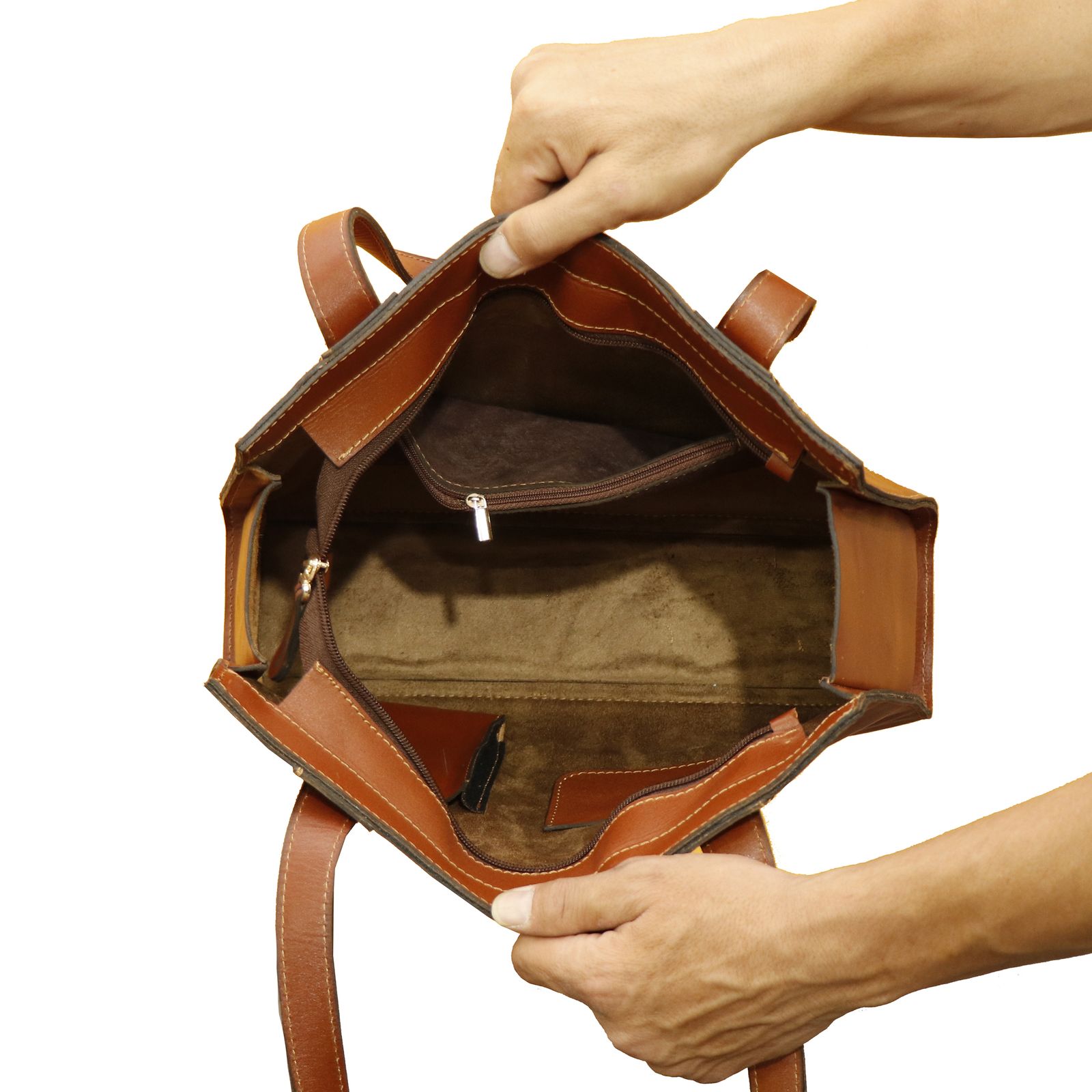 کیف دستی زنانه چرم بارثاوا مدل 1352 -  - 4