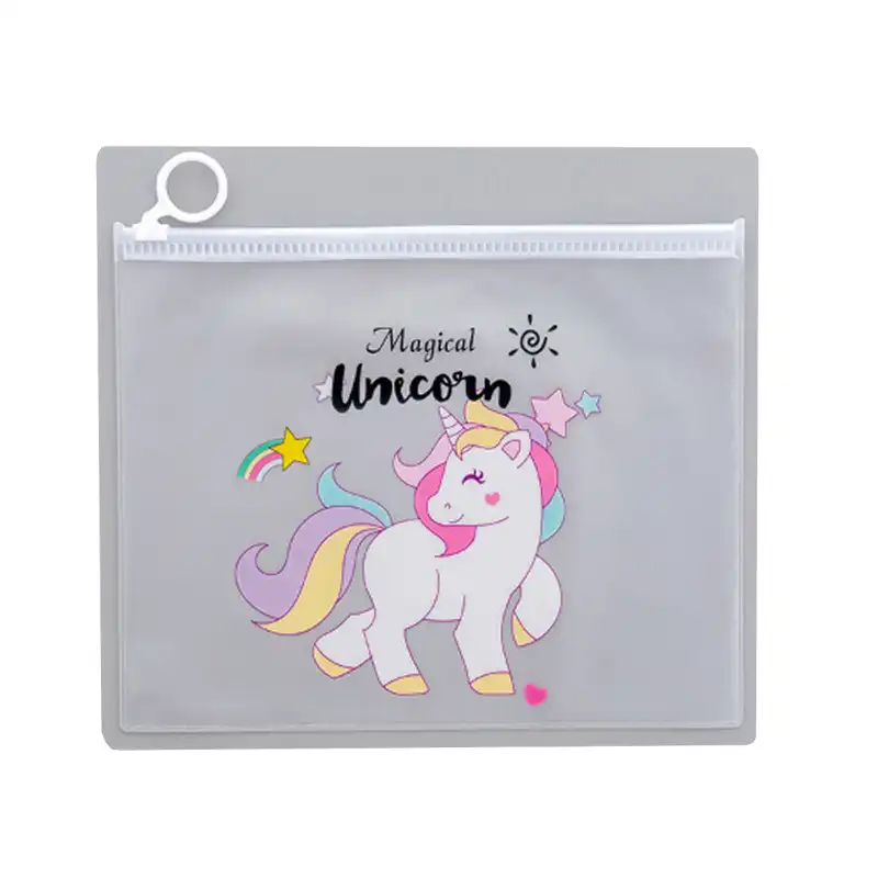 پوشه زیپ دار مدل یونیکورن کد A4-01