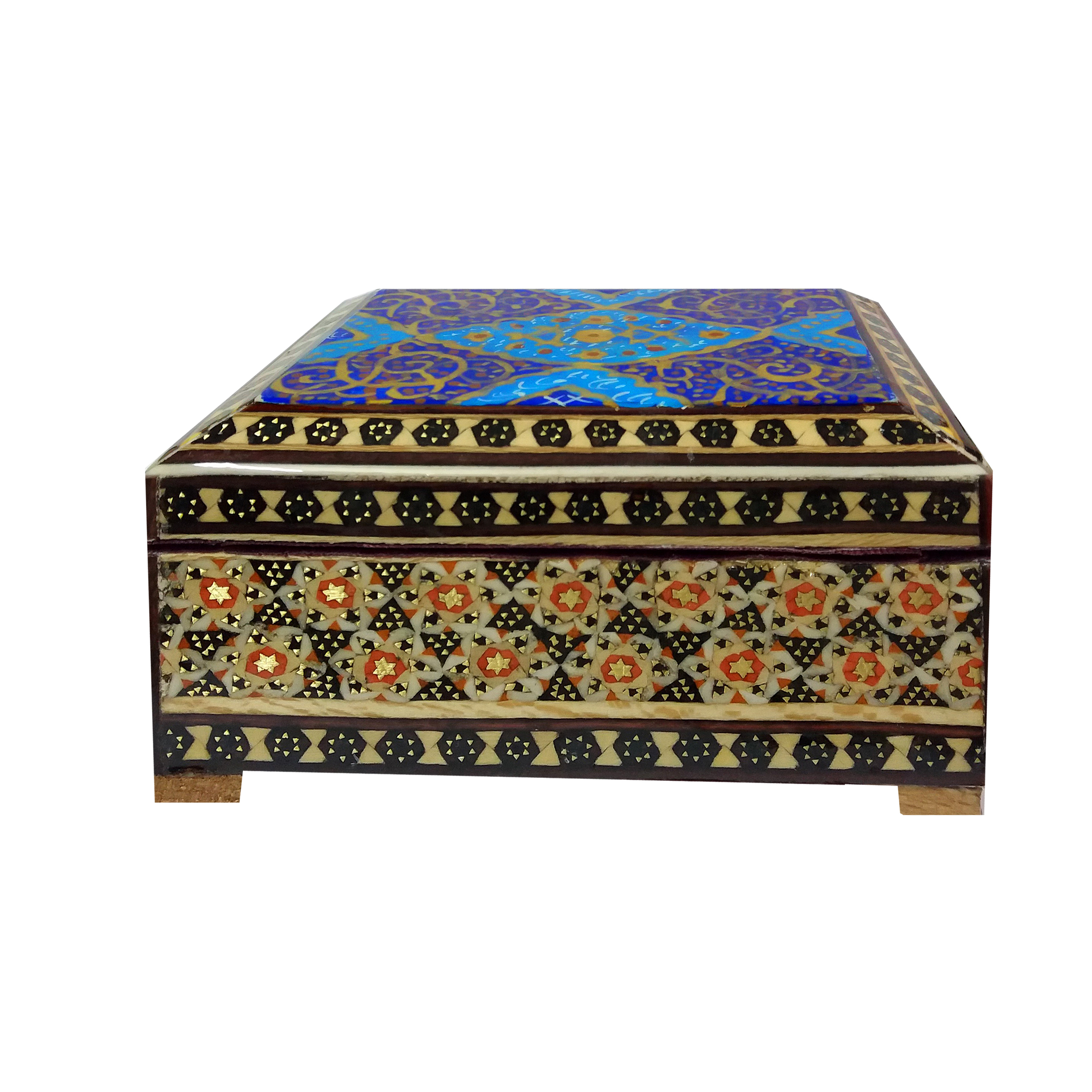 جعبه جواهرات خاتم کاری  کد 605
