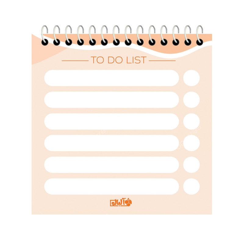 دفتر برنامه ریزی 50 برگ آلبالو مدل to do list طرح انگیزشی کد 4013