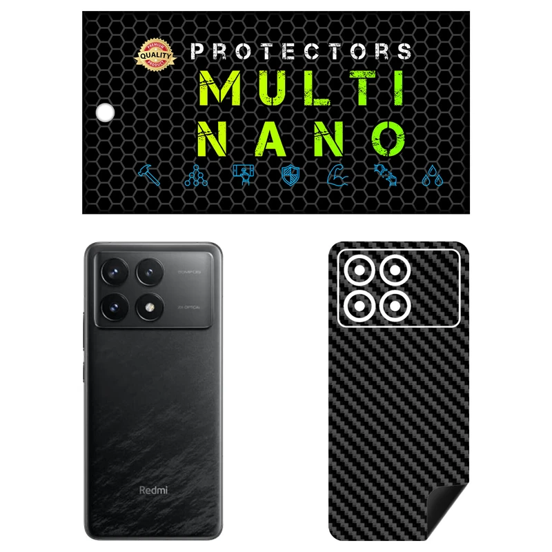 برچسب پوششی مولتی نانو طرح کربن مدل X-F1C مناسب برای گوشی موبایل شیائومی Redmi K70