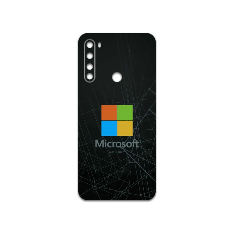 برچسب پوششی ماهوت مدل Microsoft-Logo مناسب برای گوشی موبایل شیائومی Redmi Note 8 2021