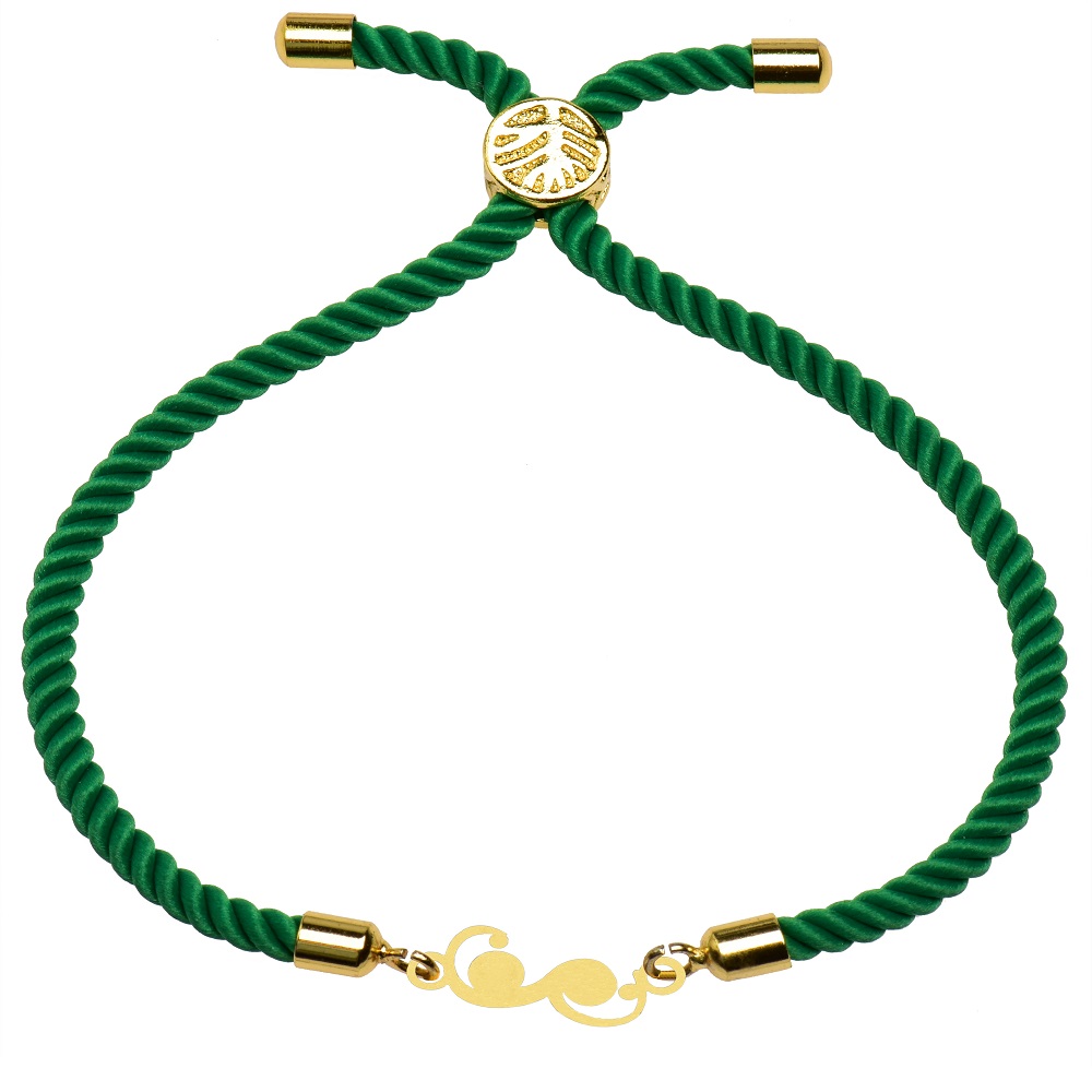 دستبند طلا 18 عیار زنانه کرابو طرح پیچک مدل kr100185