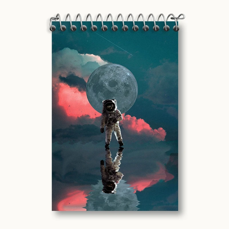 دفتر یادداشت 50 برگ خندالو مدل فضانورد کد F46