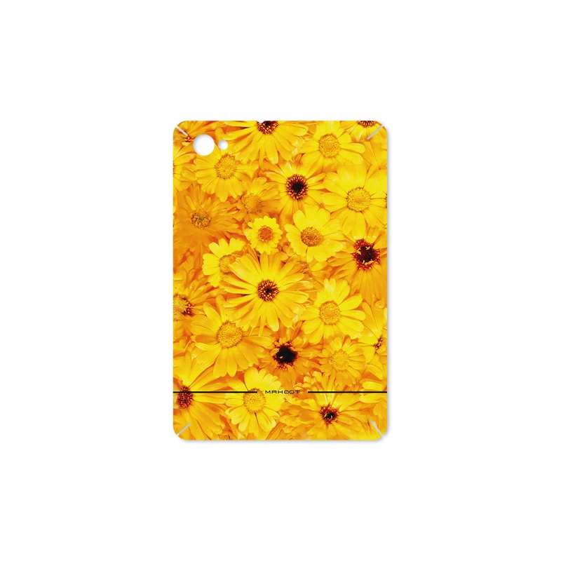 برچسب پوششی ماهوت مدل Yellow-Flower مناسب برای تبلت سامسونگ Galaxy Tab 7.7 2011 P6800