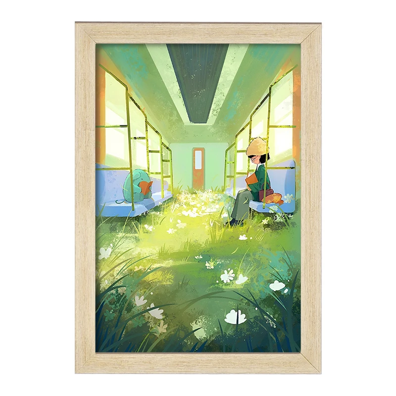 تابلو خندالو مدل قطار بهشت کد F10982