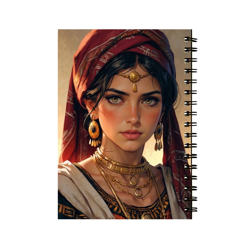 دفتر مشق 50 برگ طرح دختر صحرایی کد 48