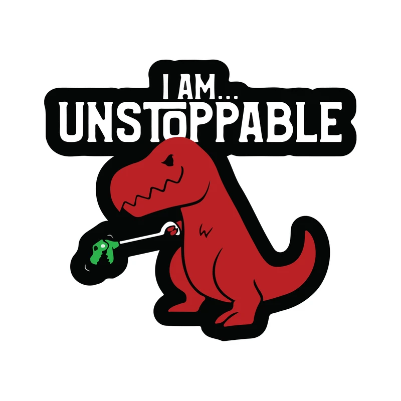 برچسب لپ تاپ طرح تی رکس قدرتمند کد 1602