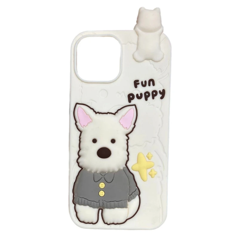 کاور طرح عروسکی Fun Puppy مناسب برای گوشی موبایل اپل IPHONE 13/14/15