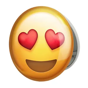 آینه جیبی خندالو طرح ایموجی مدل تاشو کد 24659 