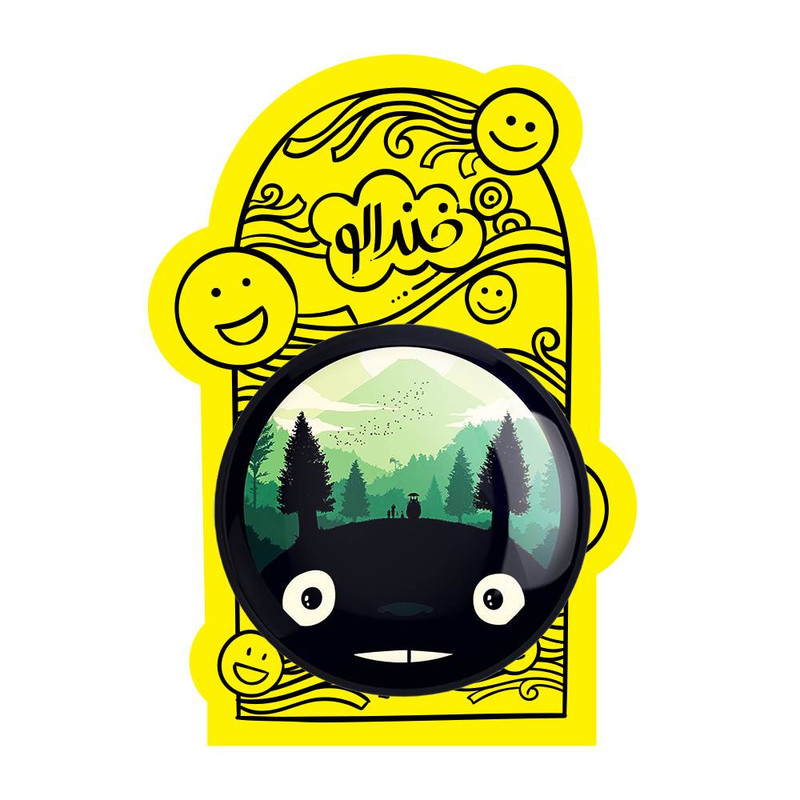 آینه جیبی خندالو مدل انیمه توتورو Totoro  کد 12811