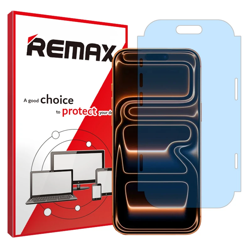 محافظ صفحه نمایش مات ضد اشعه آبی ریمکس مدل Resistant مناسب برای گوشی موبایل اپل iPhone 17 Pro Max