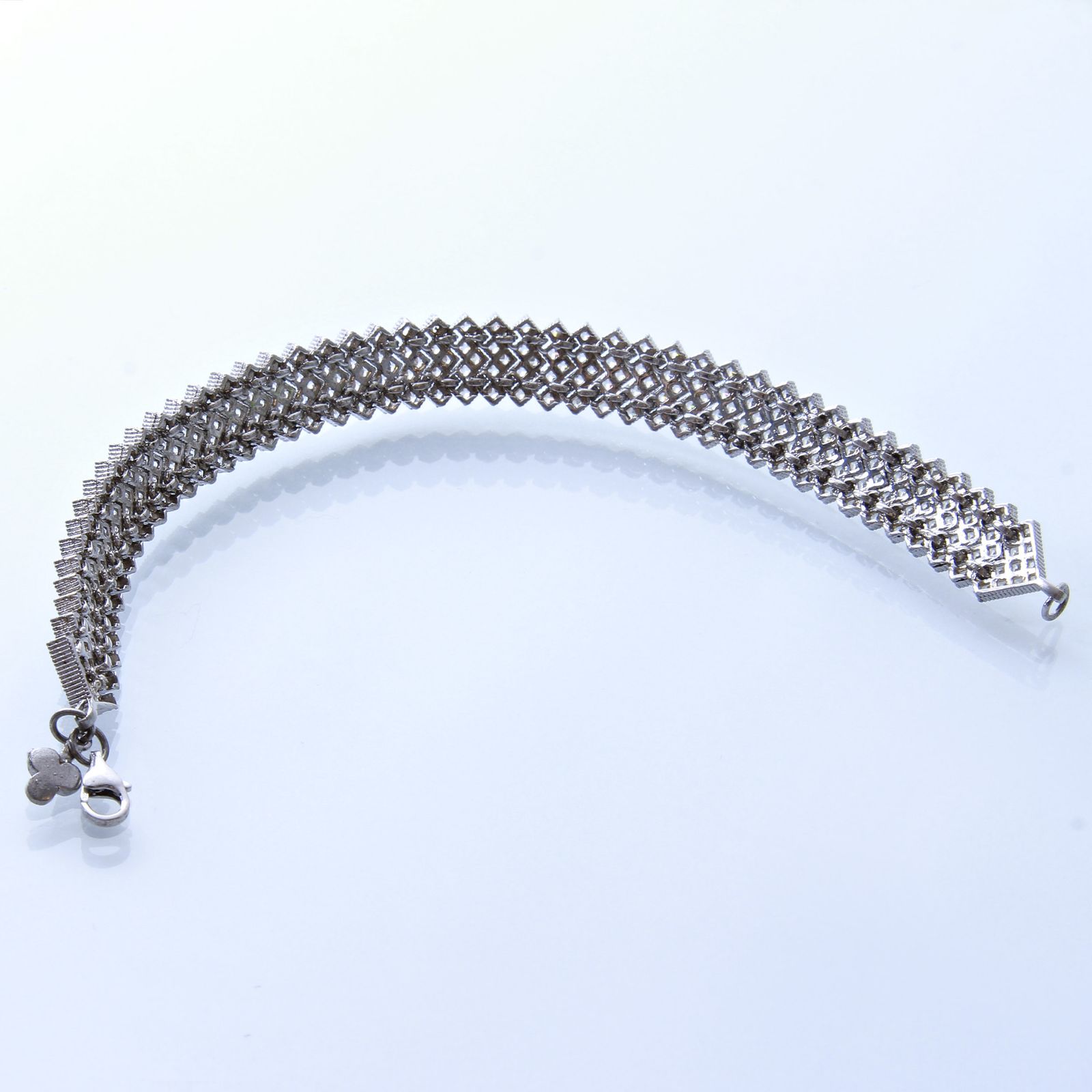 دستبند نقره زنانه بازرگانی میلادی کد DP_119 -  - 6