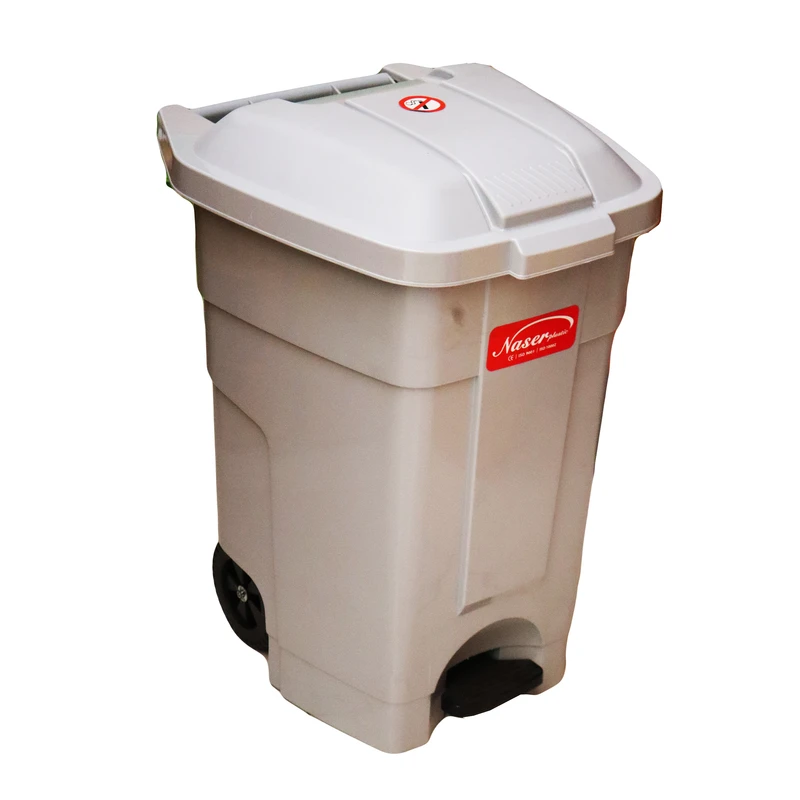 سطل زباله پدالی ناصر پلاستیک مدل YPTU-GHARKHDAR-5000  گنجایش 152 لیتر 
