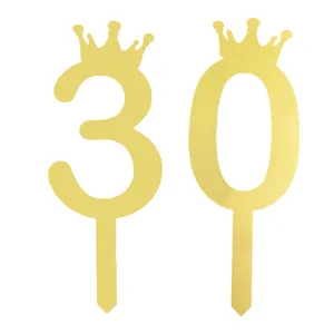 تاپر کیک هانستو مدل عدد 30 کد TPN30 مجموعه 2 عددی