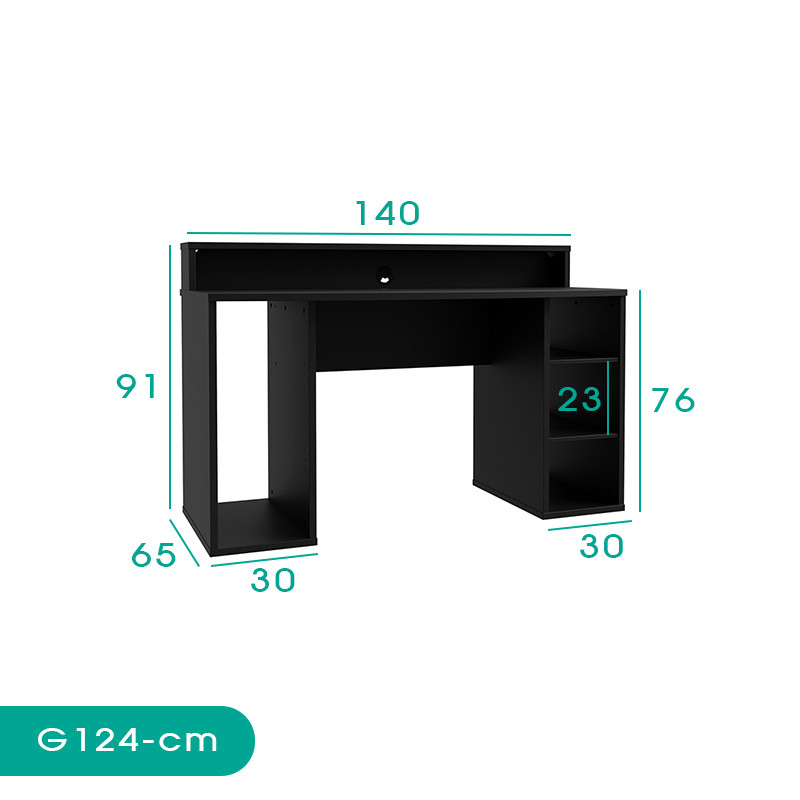 میز کامپیوتر اسمردیس مدل G124 - MDF+
