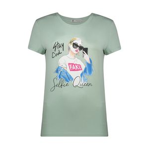 نقد و بررسی تی شرت زنانه جامه پوش آرا مدل 4012019477-78 توسط خریداران