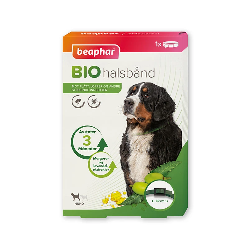 قلاده ضد کک و کنه سگ بیفار مدل Flea & Trick Collar For Dogs سایز 80 سانتی متر