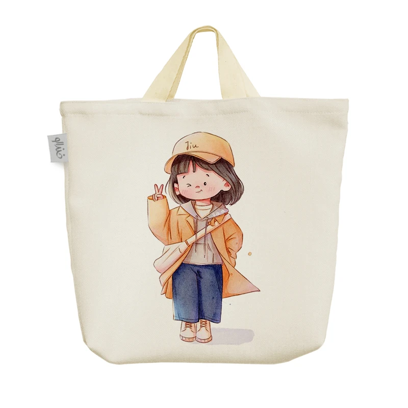 ساک خرید خندالو مدل دخترانه کودکانه کد 3175