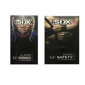 کاندوم سیکس مدل Max Safety بسته 12 عددی به همراه کاندوم سیکس مدل Super Ribbed