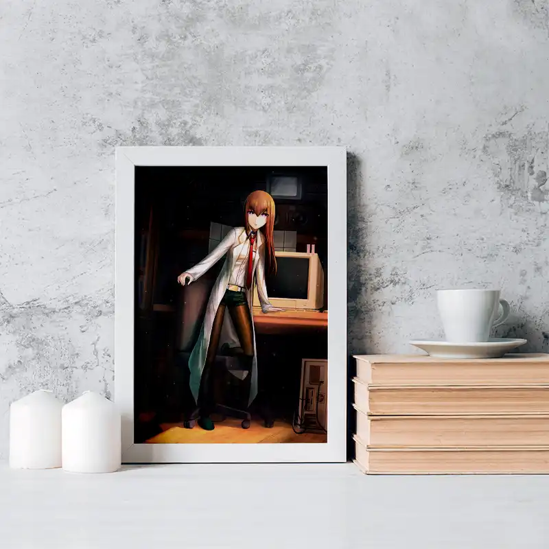 تابلو خندالو مدل کوریسو ماکیسه و رینتارو انیمه اشتاینز گیت کد 17496