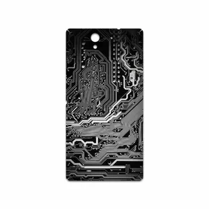 MAHOOT Black Printed Circuit Board Cover Sticker for Sony Xperia C3 Dual