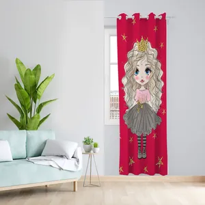  پرده مدل اتاق کودک دخترانه مخمل پانچی کد 1006 سایز 140x200 سانتی متر