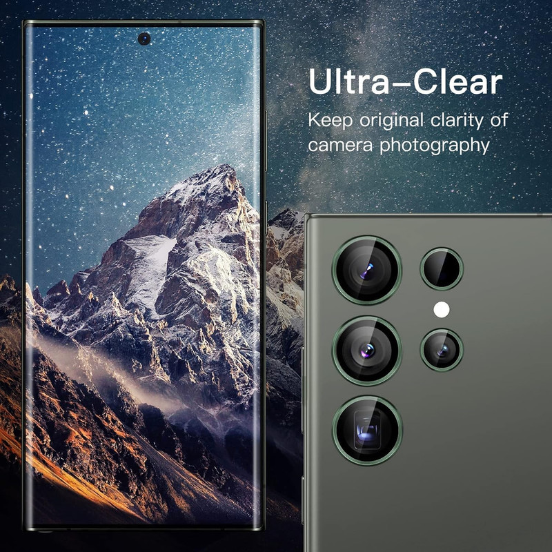 محافظ لنز دوربین گوف مدل Ring Metal مناسب برای گوشی موبایل سامسونگ Galaxy S23 Ultra