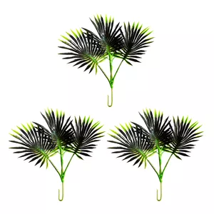 گل مصنوعی مدل بوته آکا برگ بادیان مینیاتوری mini مجموعه 3 عددی