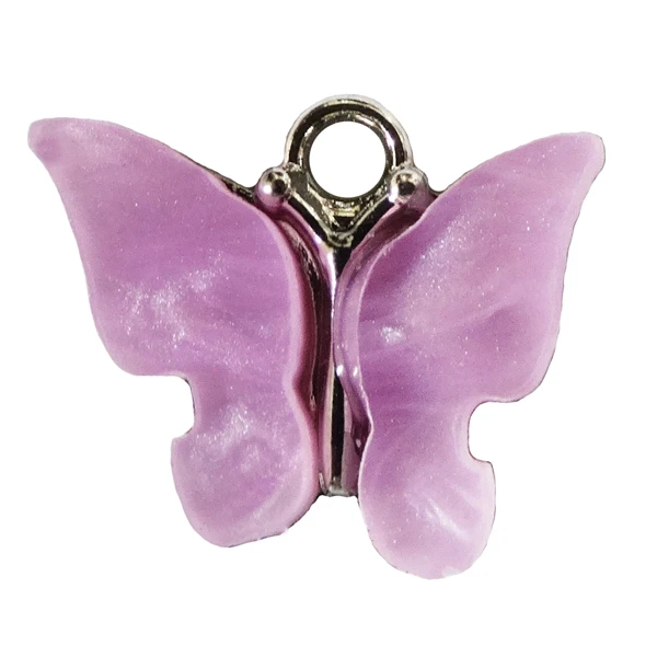 آویز گردنبند زنانه مدل پروانه یاس AG 448