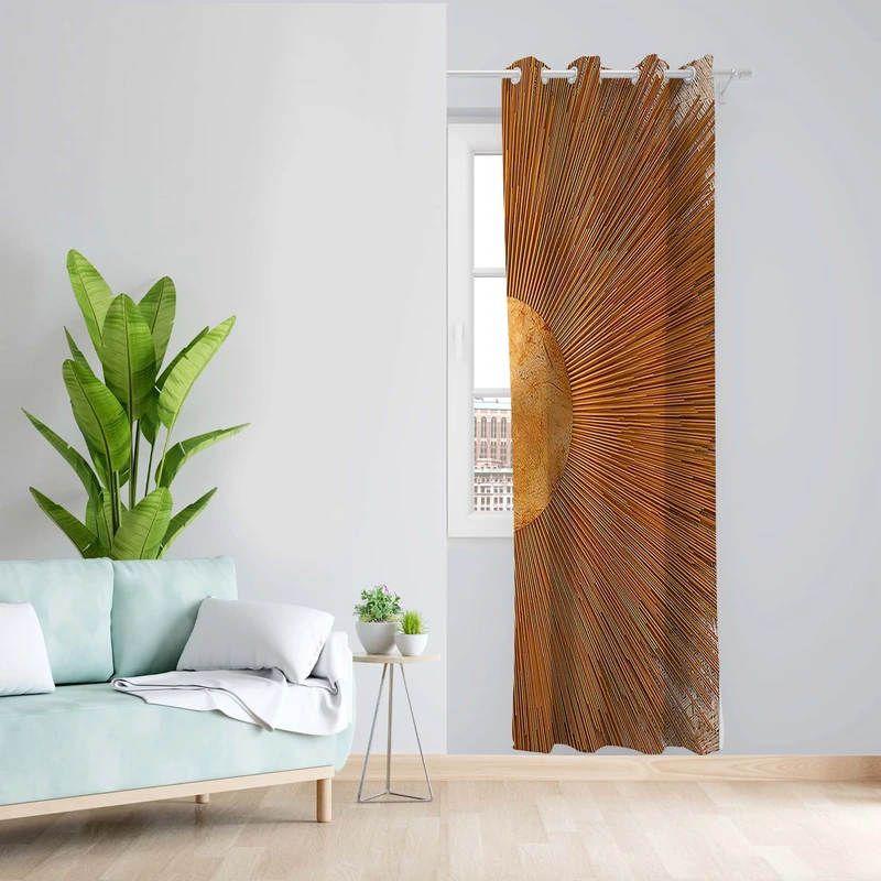 پرده طرح نور مدل مخمل پانچی کد 5325R z سایز 140x200 سانتی متر