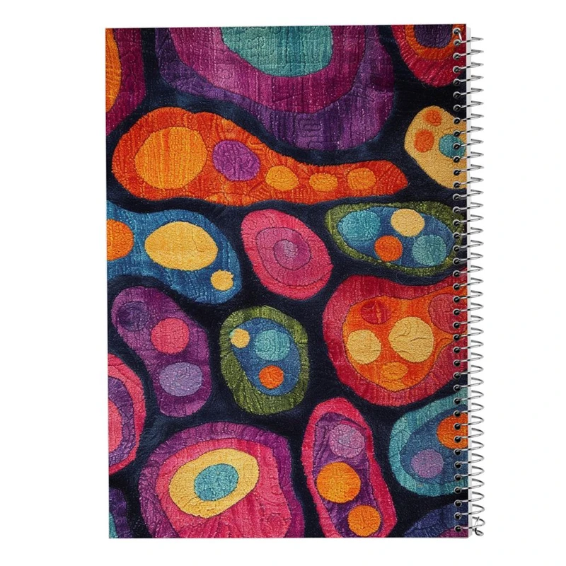 دفتر ژورنال نویسی 50 برگ مدوپد مدل نقطه ای طرح اشکال فانتزی کد DF16051